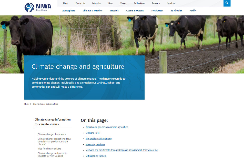 Niwa Climate Change And Agriculture Taranaki Farmers Good Farm Planning Hub