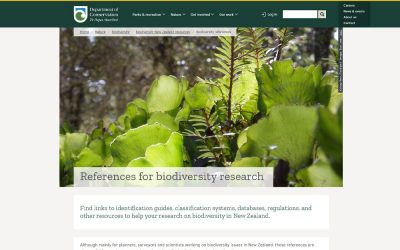 References For Biodiversity Research Taranaki Farmers Good Farm Planning Hub