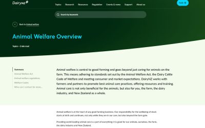 Dairy Nz Animal Welfare Overview Taranaki Farmers Good Farm Planning Hub